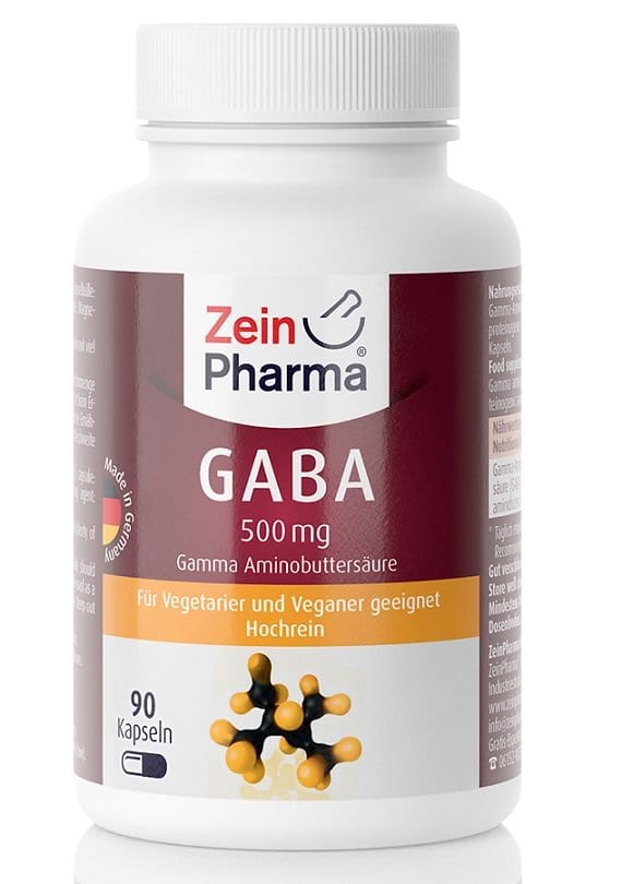 Zein Pharma Nootropics & Supplements GABA, 500mg - 90 caps