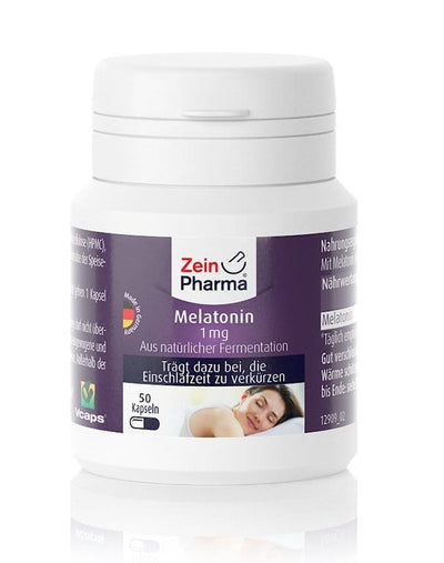 Zein Pharma Nootropics & Supplements Melatonin, 1mg - 50 caps