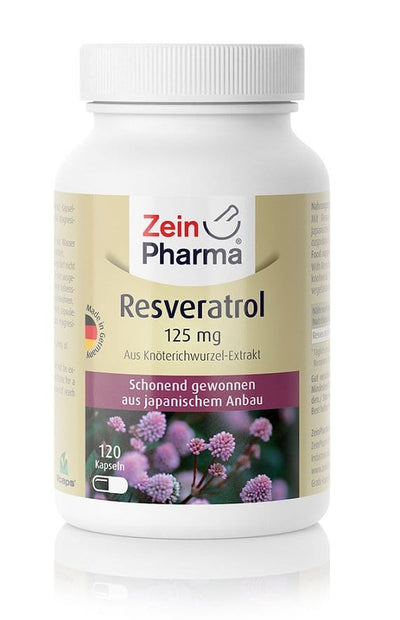Zein Pharma Nootropics & Supplements Resveratrol, 125mg - 120 caps