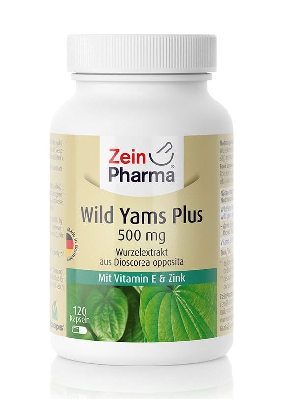 Zein Pharma Nootropics & Supplements Wild Yams Plus, 500mg - 120 caps
