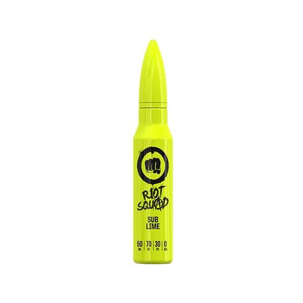 Riot Squad Vaping Products Sub-Lime 0mg Riot Squad Shortfill 50ml (70VG/30PG)