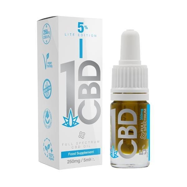 1CBD CBD Products 1CBD 250mg CBD Oil (Lite Edition) 5ml