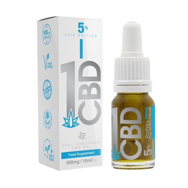 1CBD CBD Products 1CBD 500mg CBD Oil (Lite Edition) 10ml