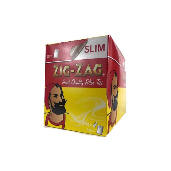 Zig-Zag Smoking Products 150 Zig-Zag Slimline Filter Tips - Pack of 10 Bags