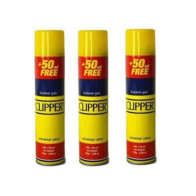 Clipper Smoking Products Clipper 300ml Butane Gas With Adapter Cap -Full pack