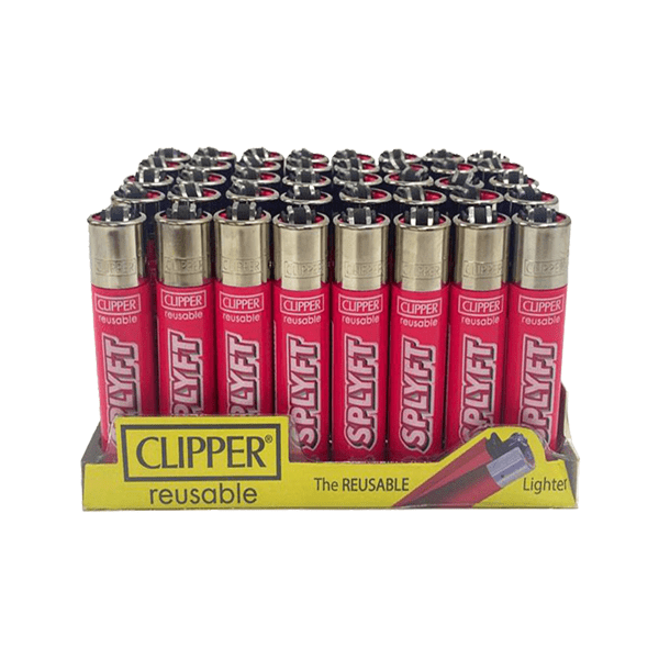 SPLYFT Smoking Products Clipper SPLYFT Pink Large Classic Refillable Lighters (40 Pack)