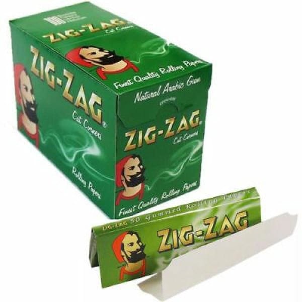 Zig-Zag Smoking Products Zig-Zag Green Regular Size Rolling Papers (100 Pack)
