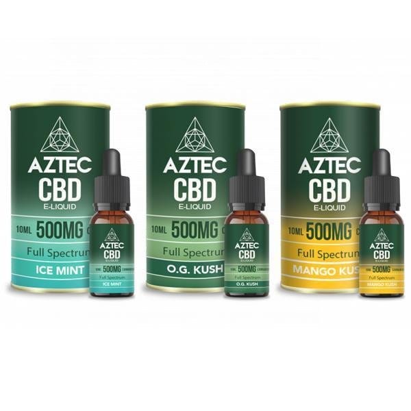 Aztec CBD CBD Products Aztec CBD 500mg CBD Vaping Liquid 10ml (50PG/50VG)