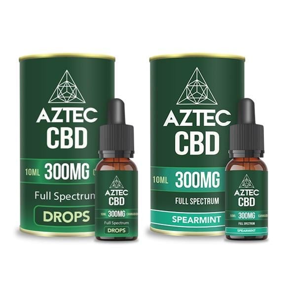 Aztec CBD CBD Products Aztec CBD Full Spectrum Hemp Oil 300mg CBD 10ml