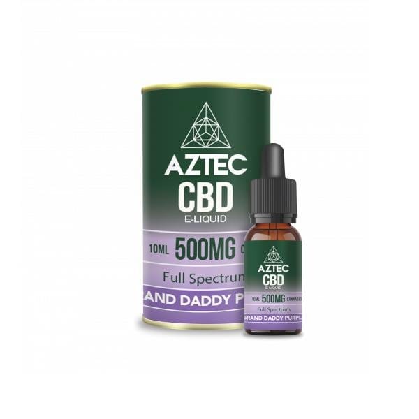 Aztec CBD CBD Products Grand Daddy Purple Aztec CBD 500mg CBD Vaping Liquid 10ml (50PG/50VG)