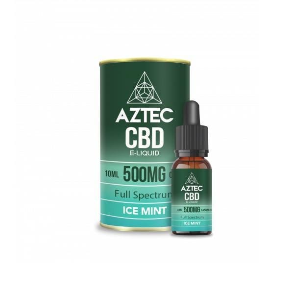 Aztec CBD CBD Products Ice Mint Aztec CBD 500mg CBD Vaping Liquid 10ml (50PG/50VG)