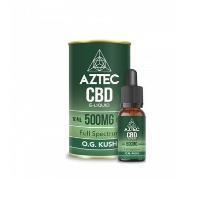 Aztec CBD CBD Products O.G. Kush Aztec CBD 500mg CBD Vaping Liquid 10ml (50PG/50VG)