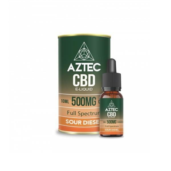 Aztec CBD CBD Products Sour Diesel Aztec CBD 500mg CBD Vaping Liquid 10ml (50PG/50VG)