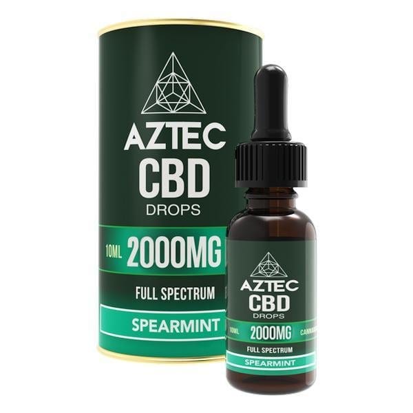 Aztec CBD CBD Products Spearmint Aztec CBD Full Spectrum Hemp Oil 2000mg CBD 10ml