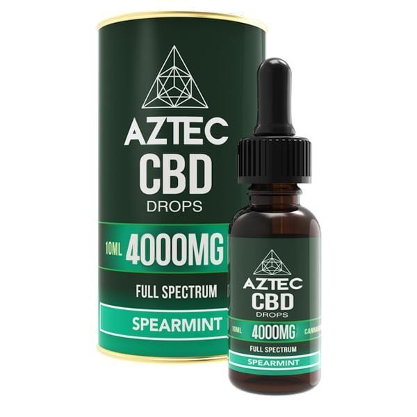 Aztec CBD CBD Products Spearmint Aztec CBD Full Spectrum Hemp Oil 4000mg CBD 10ml