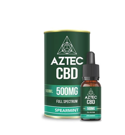 Aztec CBD CBD Products Spearmint Aztec CBD Full Spectrum Hemp Oil 500mg CBD 10ml