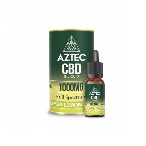 Aztec CBD CBD Products Super Lemon Haze Aztec CBD 1000mg CBD Vaping Liquid 10ml (50PG/50VG)
