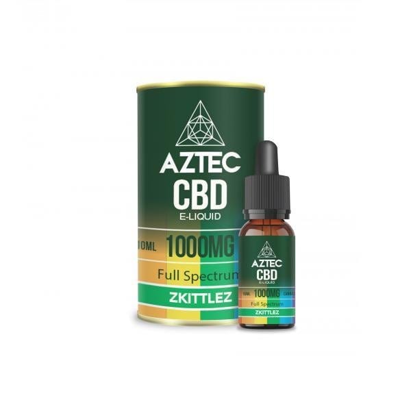 Aztec CBD CBD Products Zkittlez Aztec CBD 1000mg CBD Vaping Liquid 10ml (50PG/50VG)