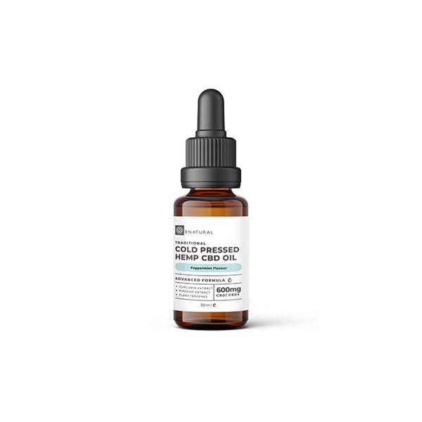 Bnatural CBD Products Bnatural Raw Cold Press 600mg CBD Hemp Oil - Peppermint