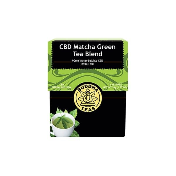 Buddha Teas CBD Products Buddha Teas CBD Matcha Green Tea Bags 5mg