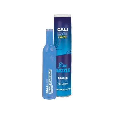 Cali Bar CBD Products Blue Razzle CALI BAR ENERGY with Caffiene Full Spectrum 300mg CBD Vape Disposable
