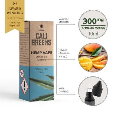 Cali Greens Vape 300mg 10ml CBD E-Liquid - Hemprove UK
