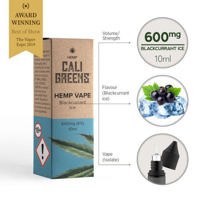 Cali Greens Vape 600mg 10ml CBD E-Liquid - Hemprove UK