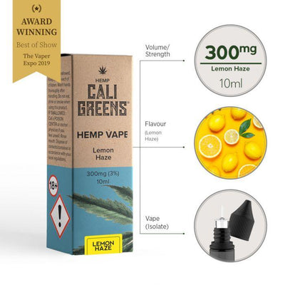 Cali Greens Vape 300mg 10ml CBD E-Liquid - Hemprove UK
