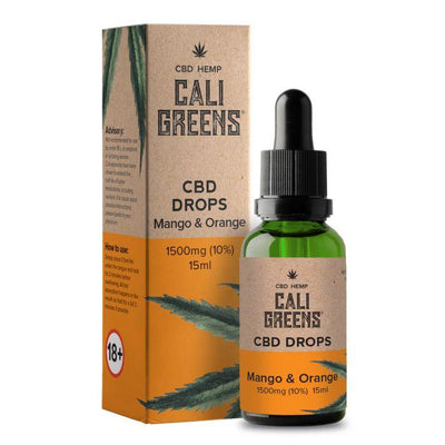 Cali Greens CBD Products Mango & Orange Cali Greens 1500mg CBD Oral Drops 15ml