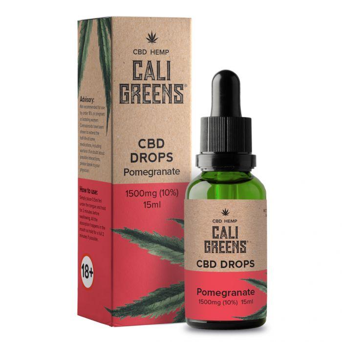 Cali Greens CBD Products Pomegranate Cali Greens 1500mg CBD Oral Drops 15ml