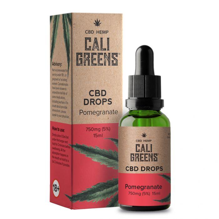 Cali Greens CBD Products Pomegranate Cali Greens 750mg CBD Oral Drops 15ml