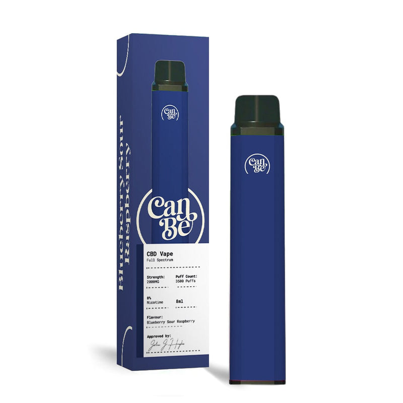 CanBe CBD Products Blueberry Sour Raspberry CanBe CBD 2000mg Disposable Vape Device 3500 Puffs