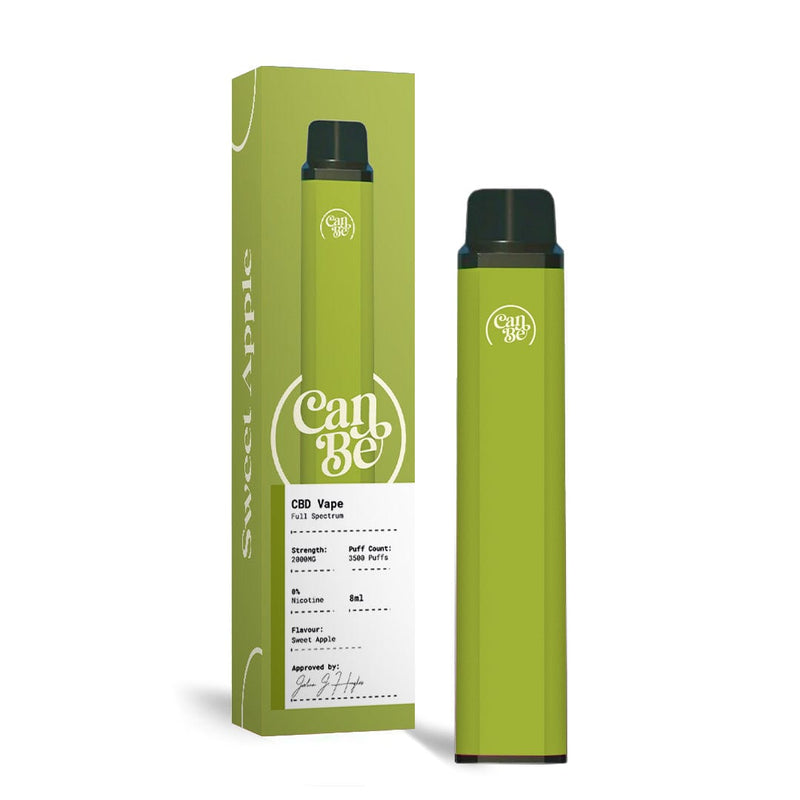 CanBe CBD Products Sweet Apple CanBe CBD 2000mg Disposable Vape Device 3500 Puffs