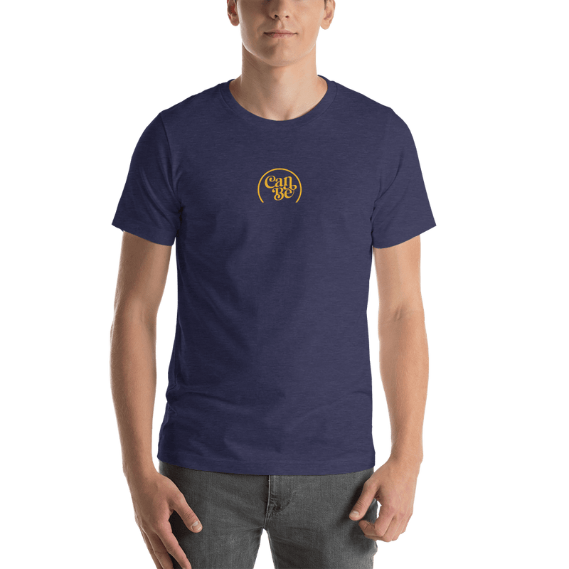 CanBe Heather Midnight Navy / XS CanBe CBD Centre Crest t-shirt - Unisex