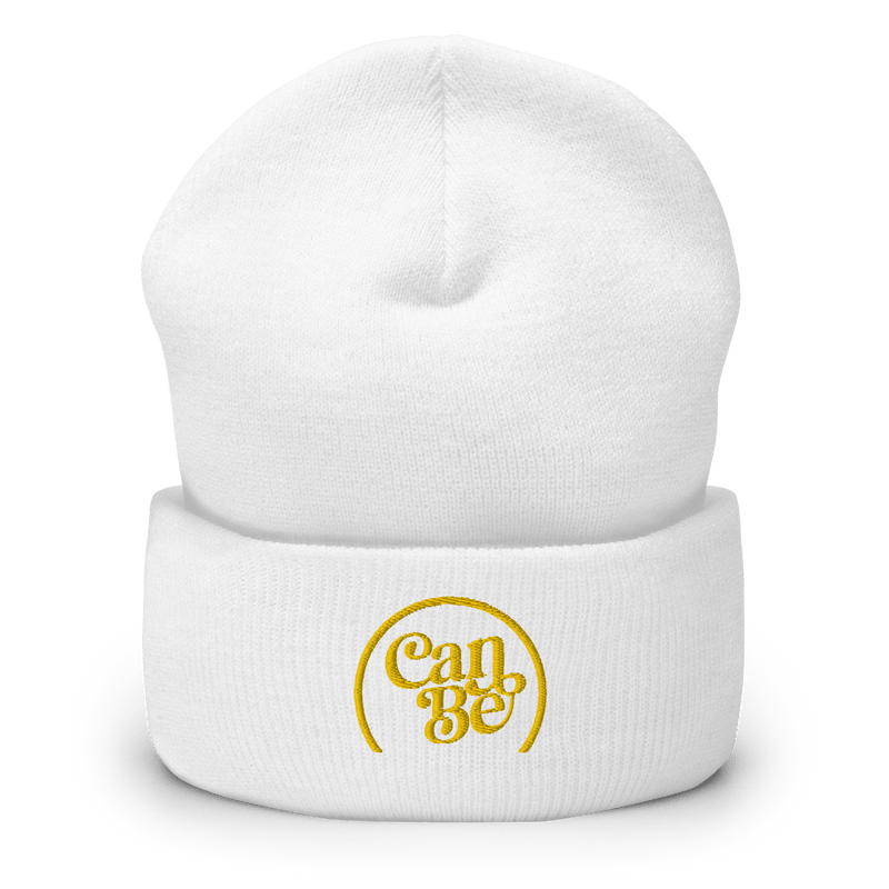 CanBe White CanBe CBD Cuffed Beanie - Unisex