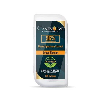 Canevolve CBD Products Bruce Banner Canevolve 96% CBD Broad Spectrum Cannabis Extract Syringe 1ml