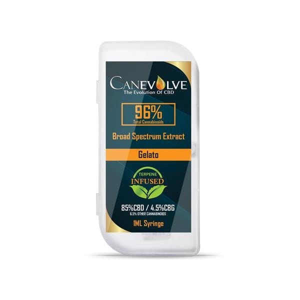 Canevolve CBD Products Gelato Canevolve 96% CBD Broad Spectrum Cannabis Extract Syringe 1ml