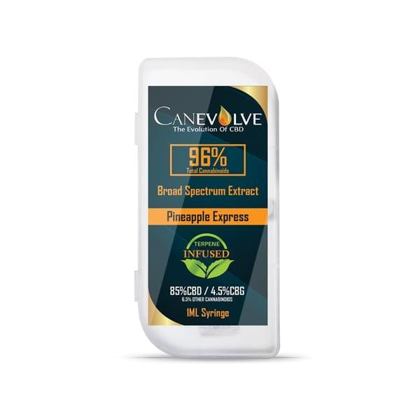 Canevolve CBD Products Pineapple Express Canevolve 96% CBD Broad Spectrum Cannabis Extract Syringe 1ml