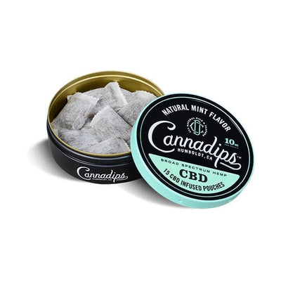 Cannadips CBD Products Cannadips 150mg CBD Natural Mint Snus Pouches