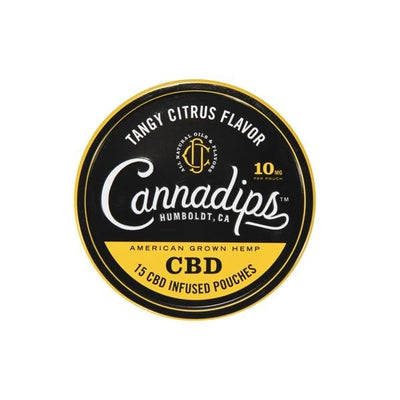 Cannadips CBD Products Cannadips 150mg CBD Tangy Citrus Snus Pouches