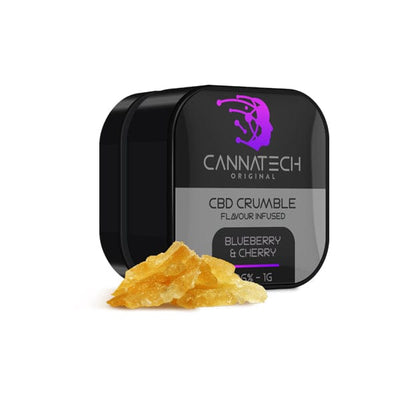 Cannatech CBD Products Blueberry & Cherry Cannatech 95% CBD 3% CBG Crumble - 1g