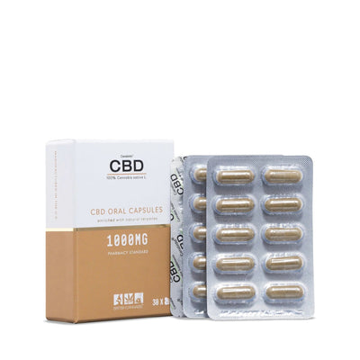 CBD by British Cannabis CBD Products CBD by British Cannabis 1000mg CBD 100% Cannabis Capsules 30 Caps