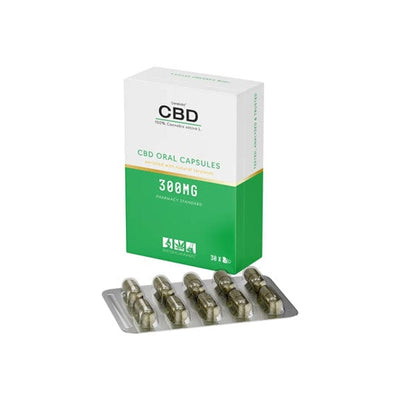 CBD by British Cannabis CBD Products CBD by British Cannabis 300mg CBD 100% Cannabis Oral Capsules 30 Caps