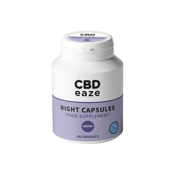 CBDeaze 600mg CBD Night Capsules - 60 Capsules - Hemprove UK
