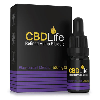CBDLife CBD Products Blackcurrant Menthol / 500mg CBDLife CBD E-Liquid 10ml (70VG/30PG)
