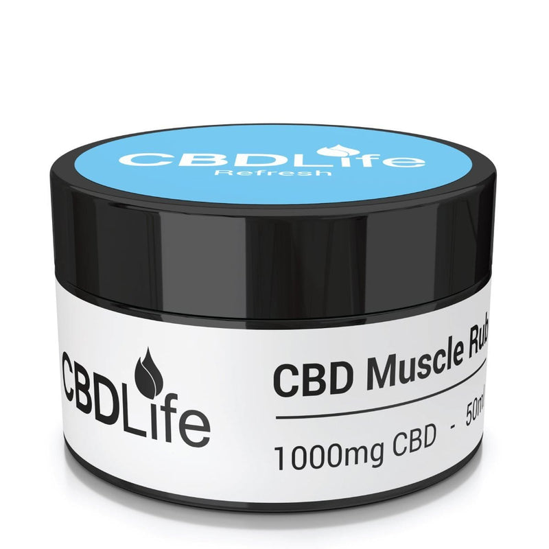 CBDLife CBD Products Refresh CBDLife 1000mg CBD Muscle Rub 50ml
