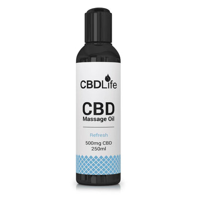 CBDLife CBD Products Refresh CBDLife 500mg CBD Massage Oil 250ml