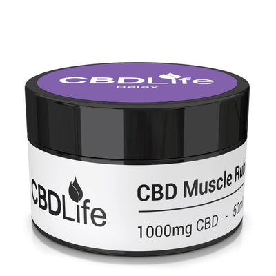 CBDLife CBD Products Relax CBDLife 1000mg CBD Muscle Rub 50ml