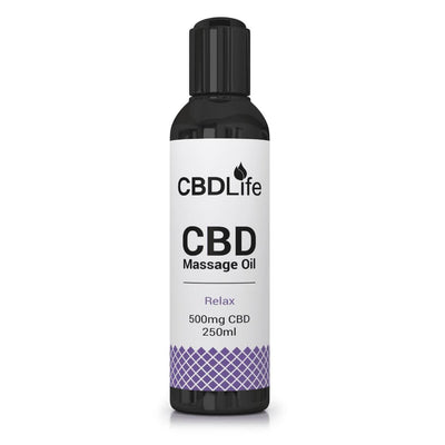 CBDLife CBD Products Relax CBDLife 500mg CBD Massage Oil 250ml