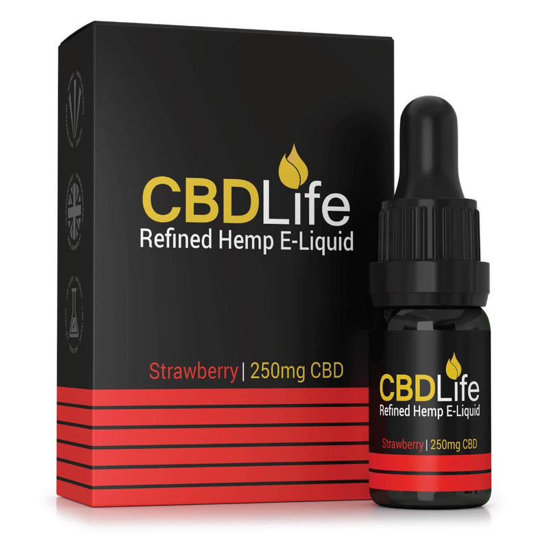 CBDLife CBD Products Strawberry / 250mg CBDLife CBD E-Liquid 10ml (70VG/30PG)